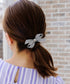 【2TYPE/ゴム&クリップ】レザーリボンヘアアクセサリー